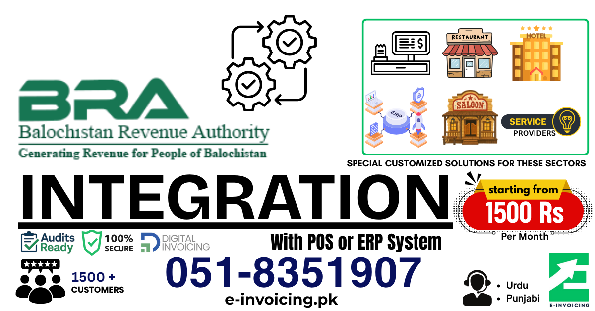 BRA POS Integration - Balochistan Revenue Authority